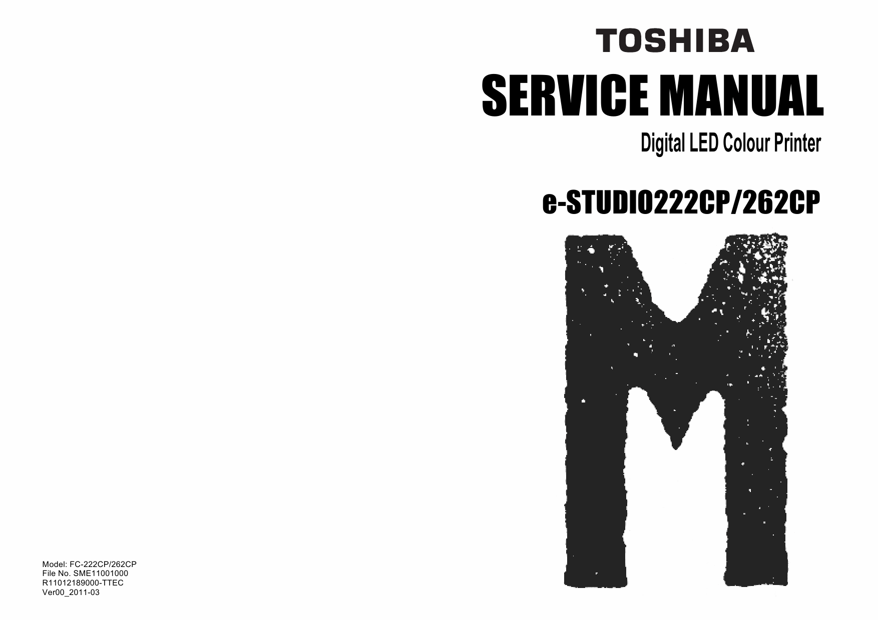 TOSHIBA e-STUDIO 222CP 262CP Service Manual-1